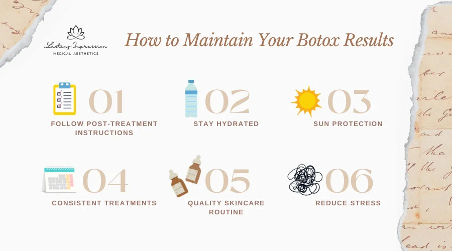 bergen county botox - how to maintain your botox results